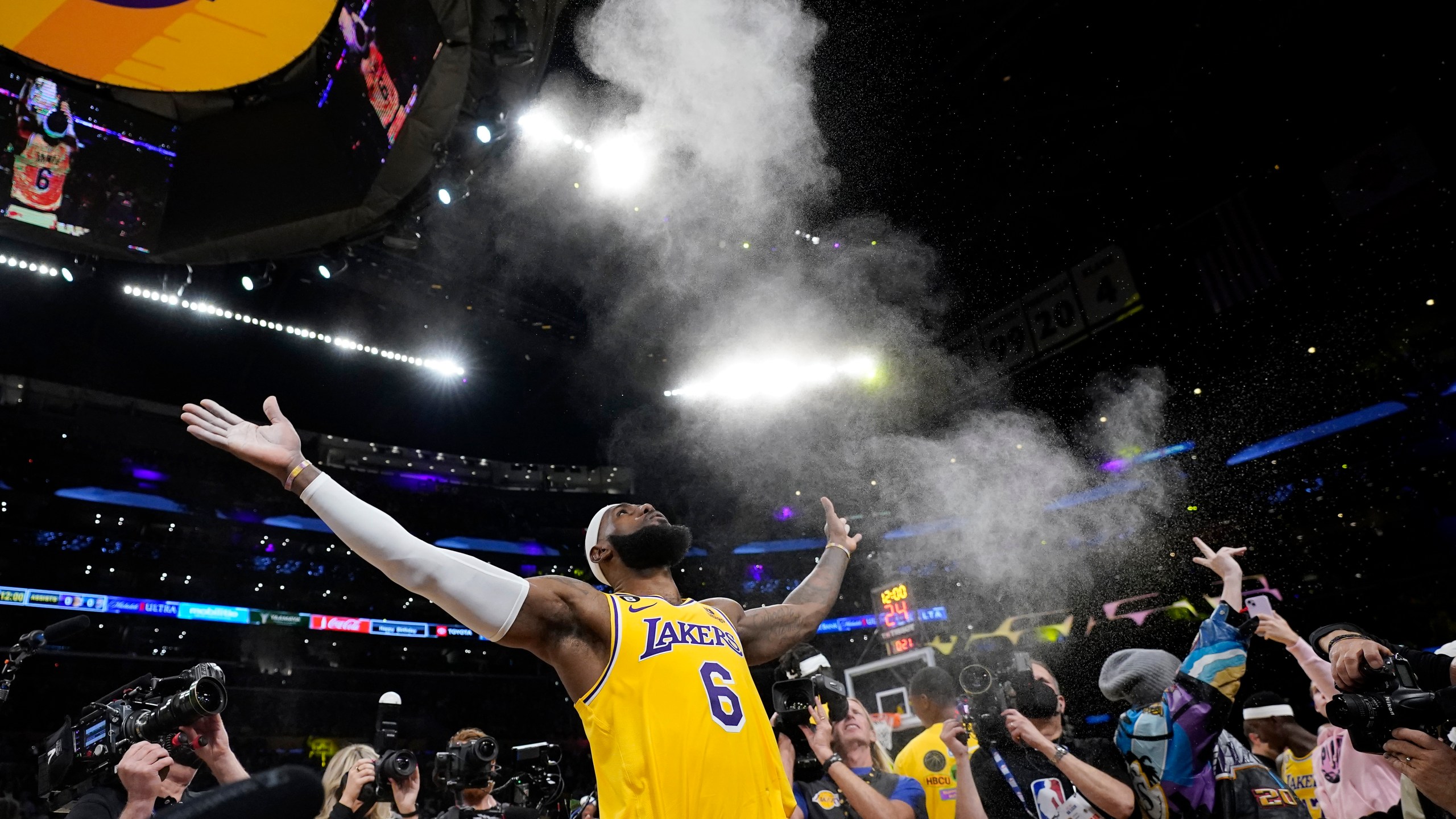 LeBron James Makes NBA History On A Star Filled Night In LA