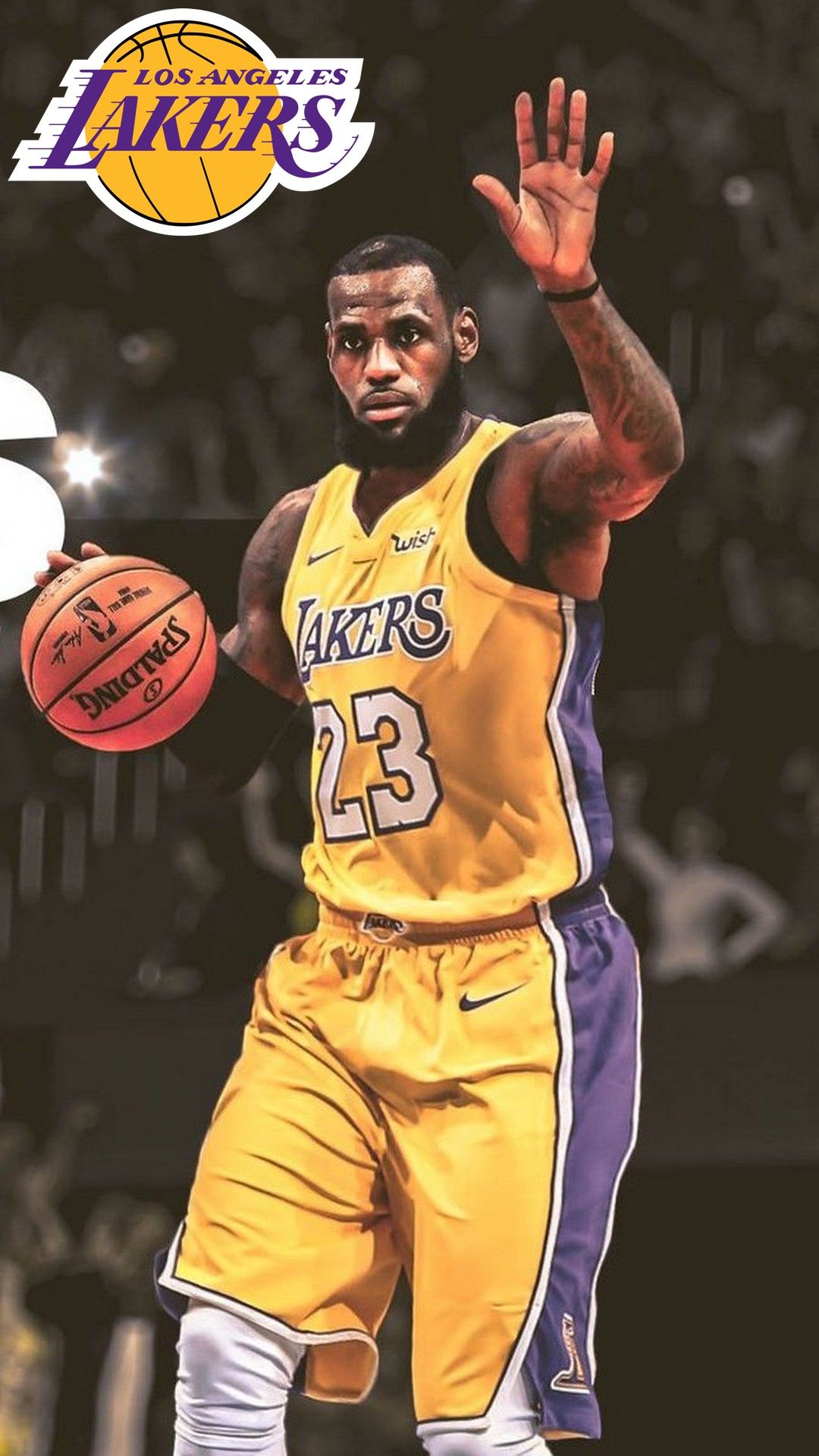 LA Lakers LeBron James HD Wallpaper For iPhone Basketball Wallpaper. Basketteur, Fond d'écran nba, Nba