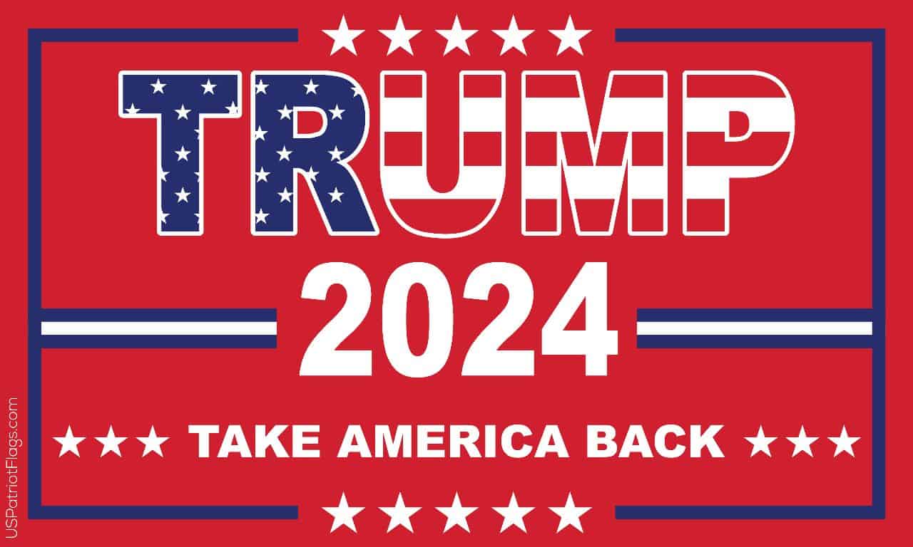 Trump 2024 Take America Back Red White