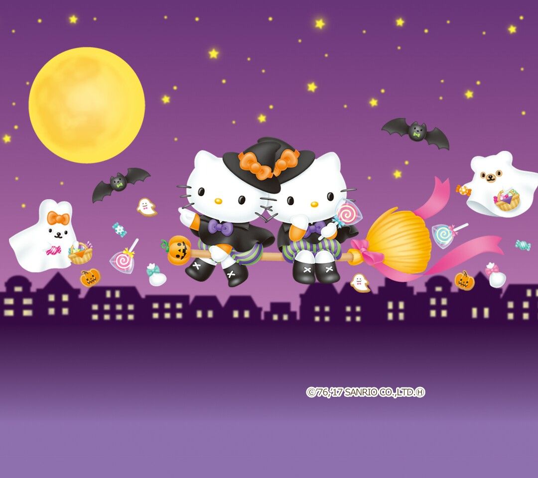 Source: via google image. Hello kitty wallpaper, Hello kitty halloween, Hello kitty