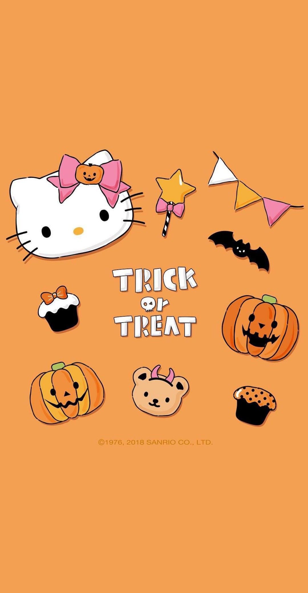 Hello Kitty. Hello kitty halloween wallpaper, Walpaper hello kitty, Hello kitty halloween