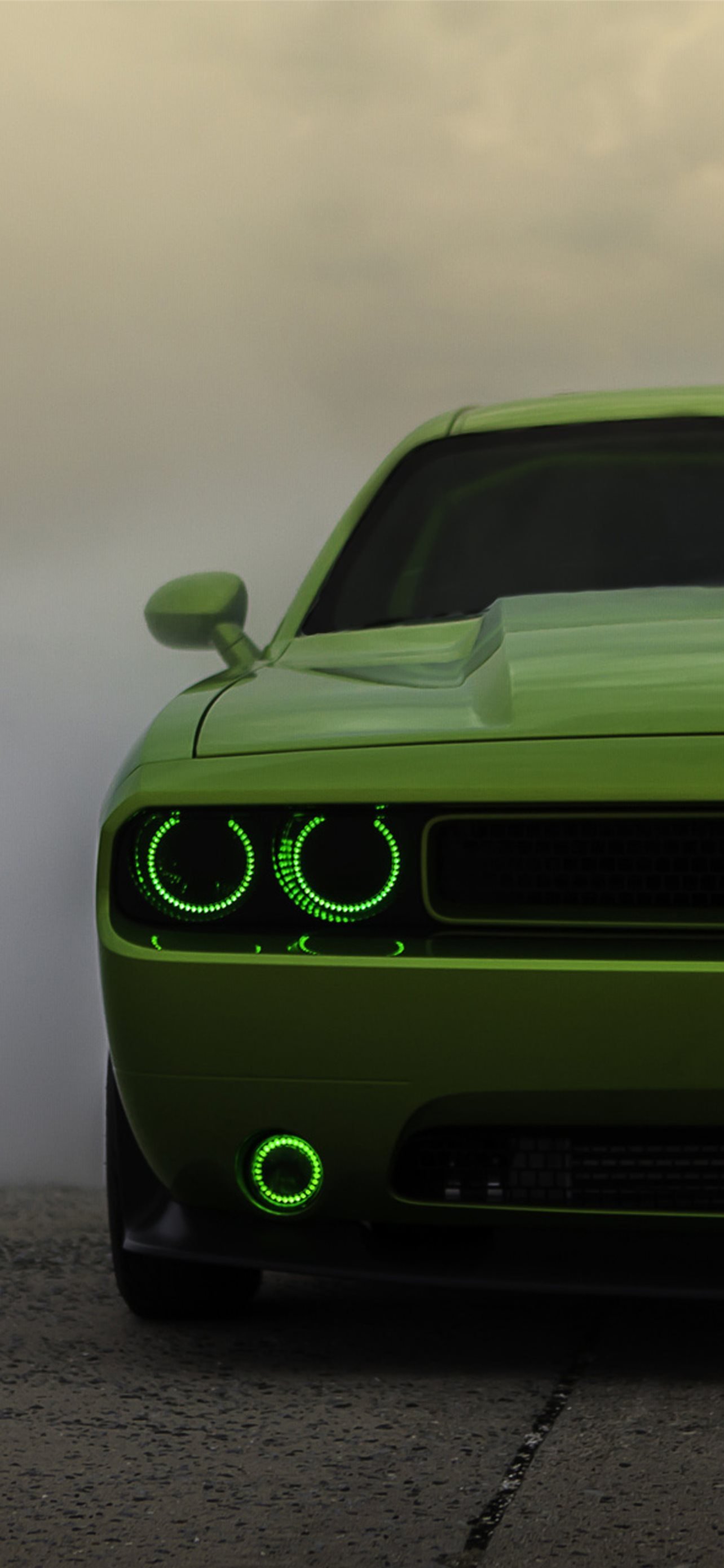 Green dodge challenger Wallpaper Download