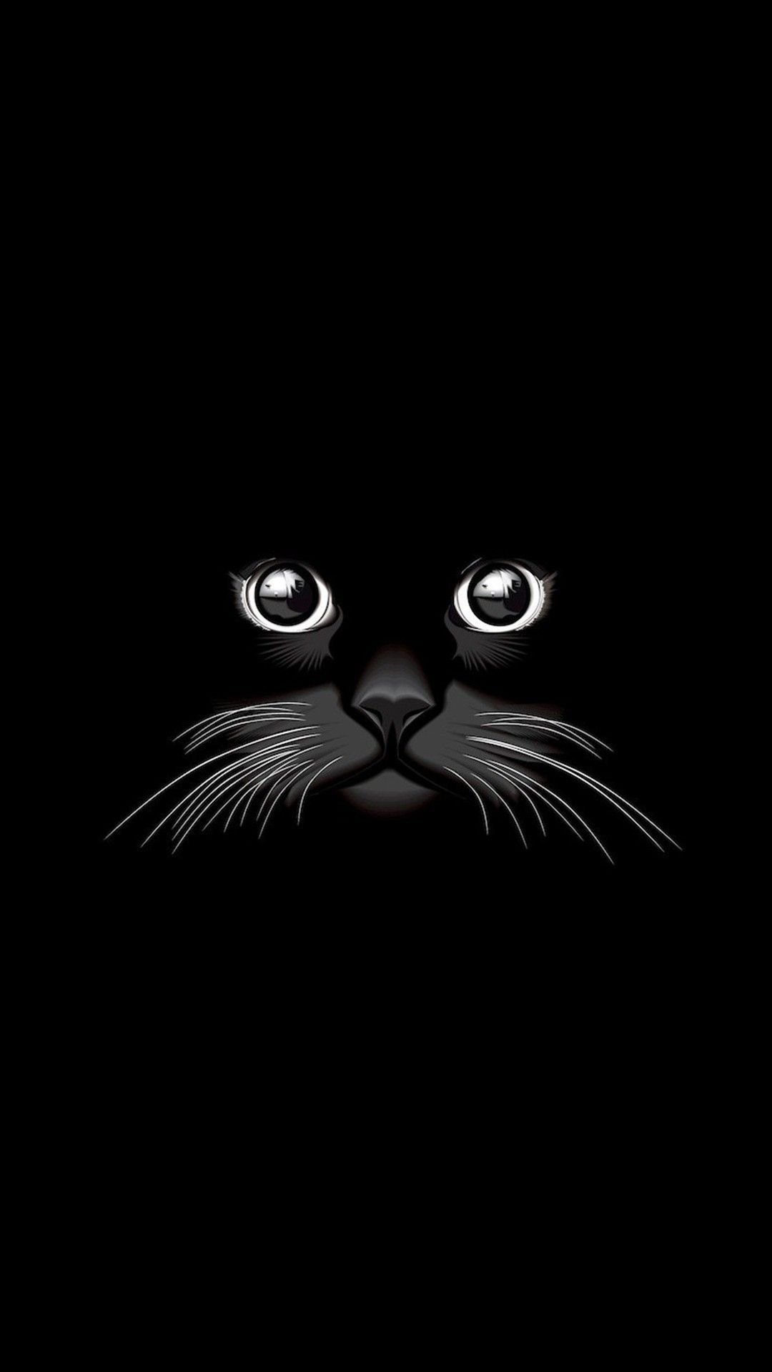 Aesthetic black cat Wallpaper Download