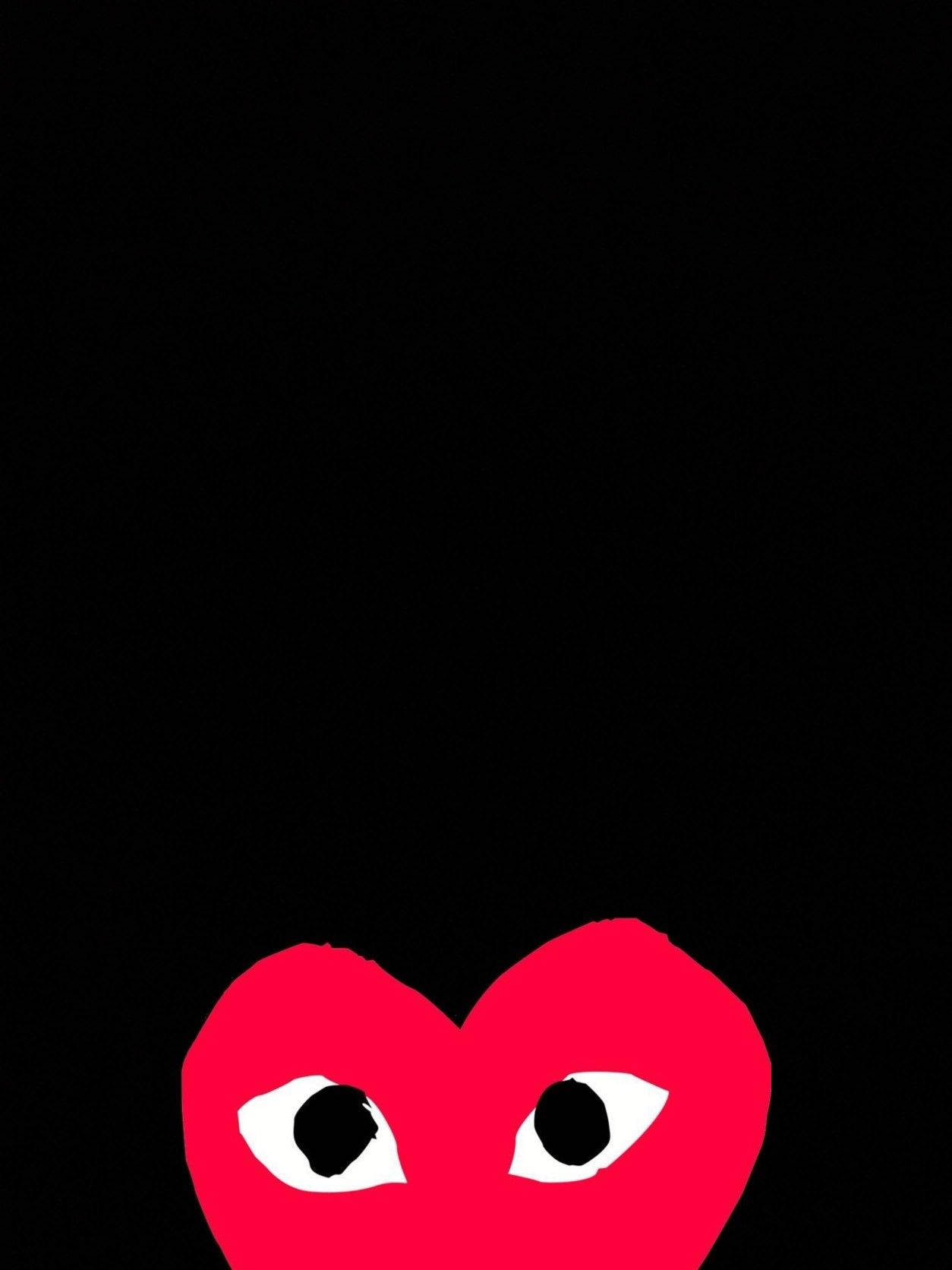 Download CDG Half Heart Wallpaper