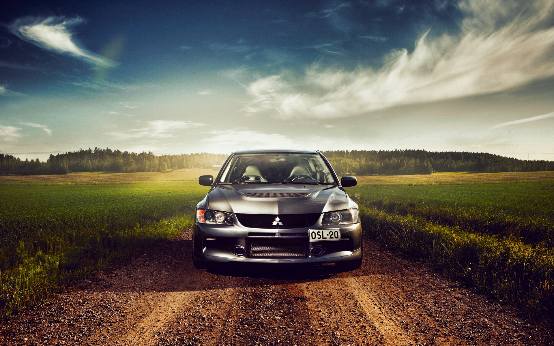 Wallpaper Mitsubishi Lancer car front view 1920x1200 HD Picture, Image