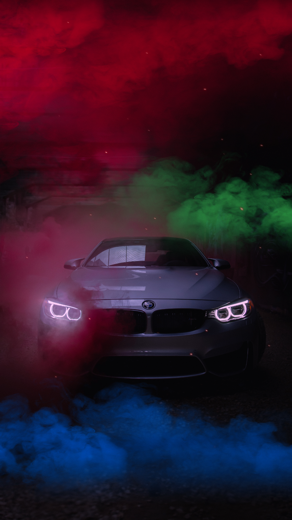 BMW M4 smoke Wallpaper Download