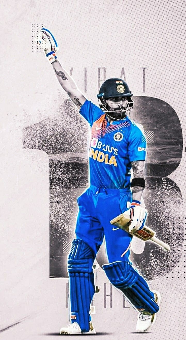 Virat Kholi. Cricket poster, Sports design inspiration, Virat kohli wallpaper