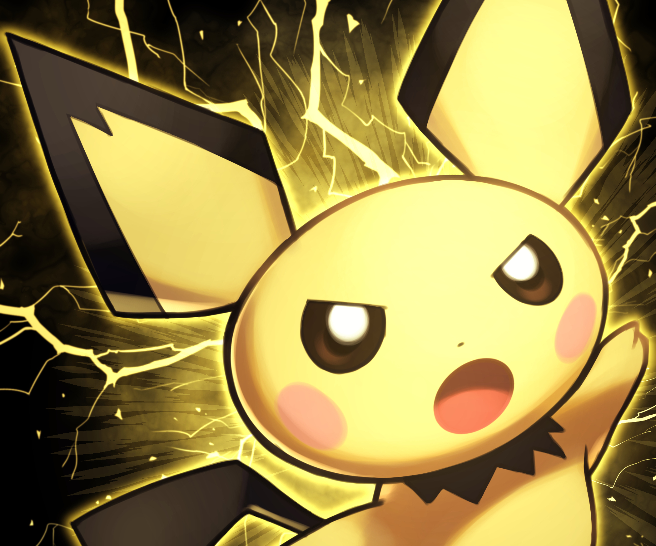 Cute Pichu Wallpapers - Wallpaper Cave, image size:2100x1750