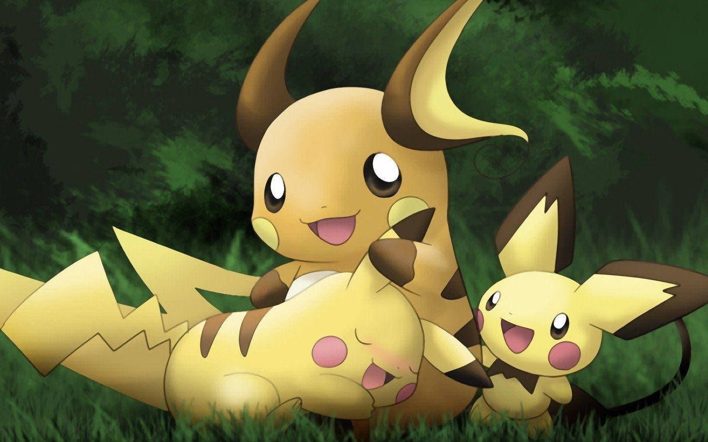 Download Pikachu And Pichu Wallpaper