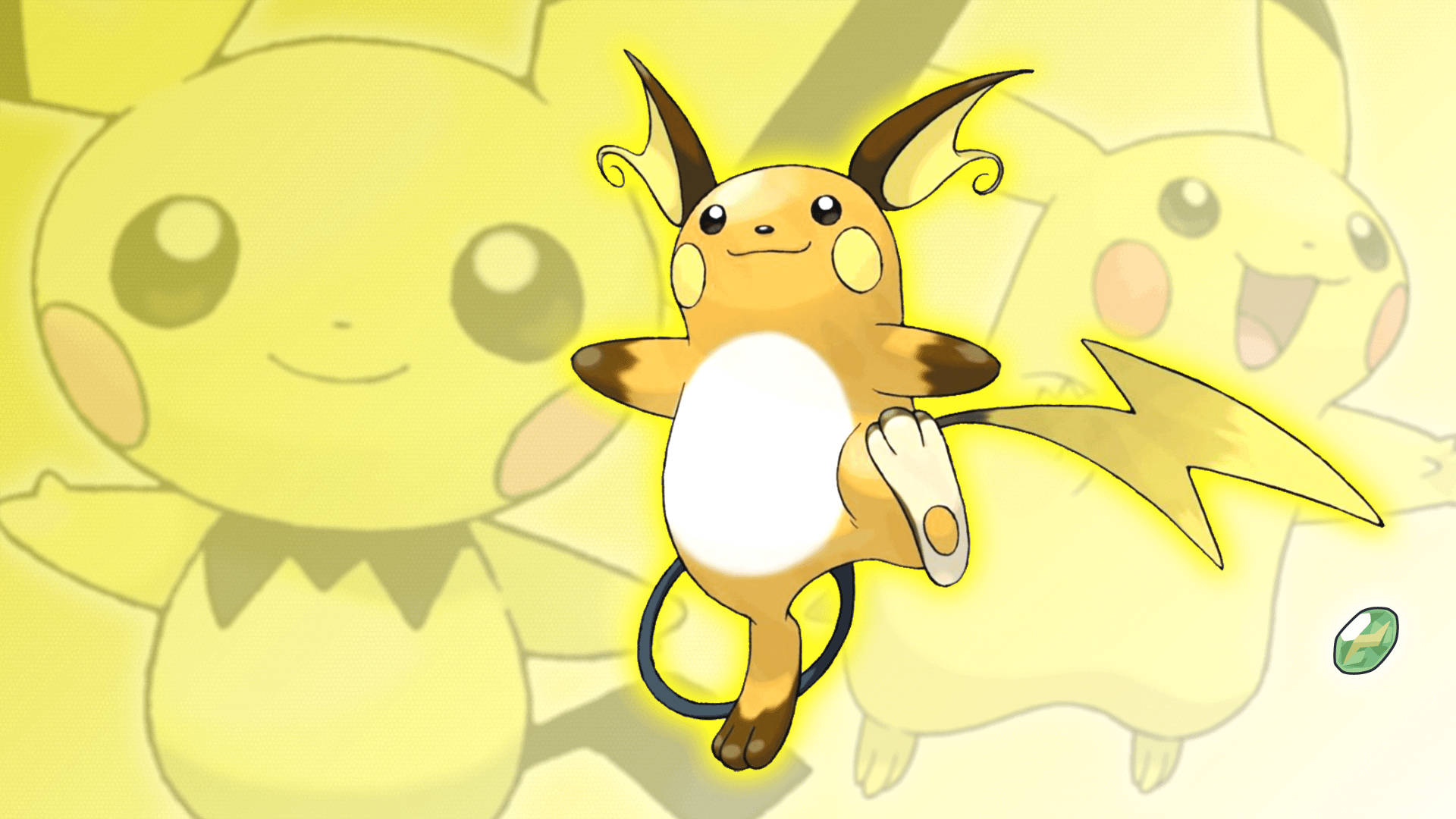Download Raichu With Pichu And Pikachu Wallpaper