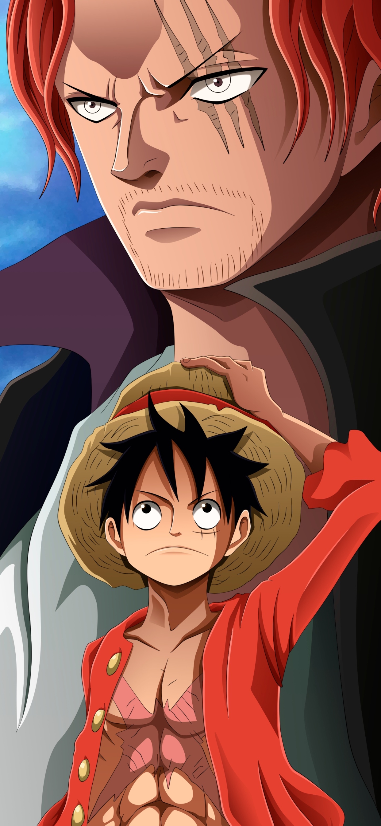 Mobile wallpaper: Anime, One Piece, Monkey D Luffy, Shanks (One Piece), 1160807 download the picture for free