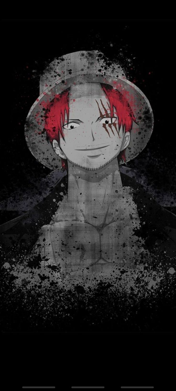 Red Hair Shanks. One piece wallpaper iphone, One piece manga, One piece fanart