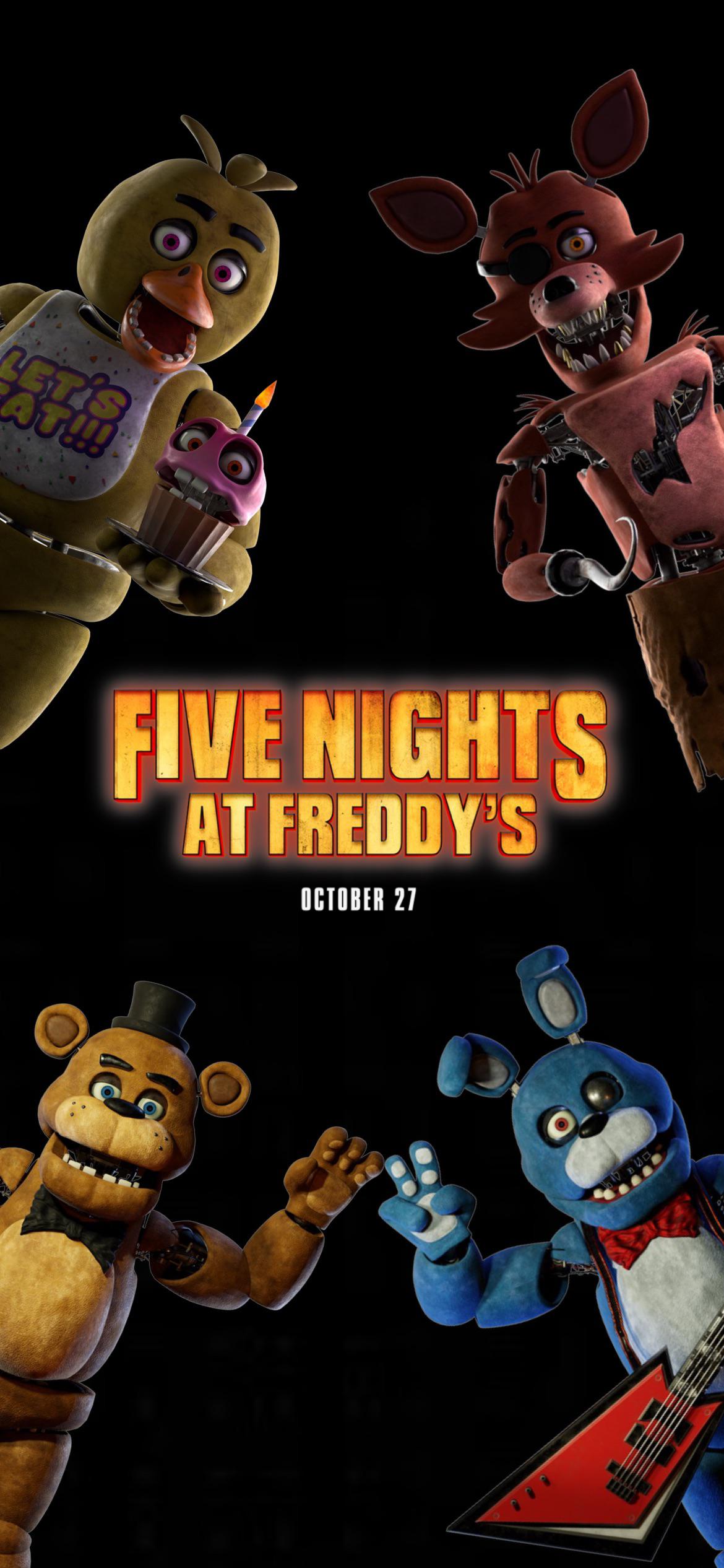 Our cinema gave us a FNAF poster for free <3 : r/fivenightsatfreddys
