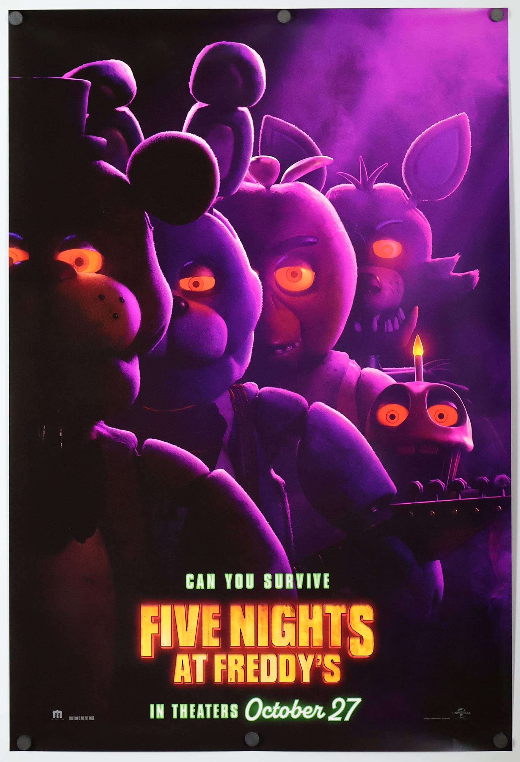 FIVE NIGHTS AT FREDDY'S MOVIE POSTER 2 Sided ORIGINAL 27x40 Advance: Posters & Prints