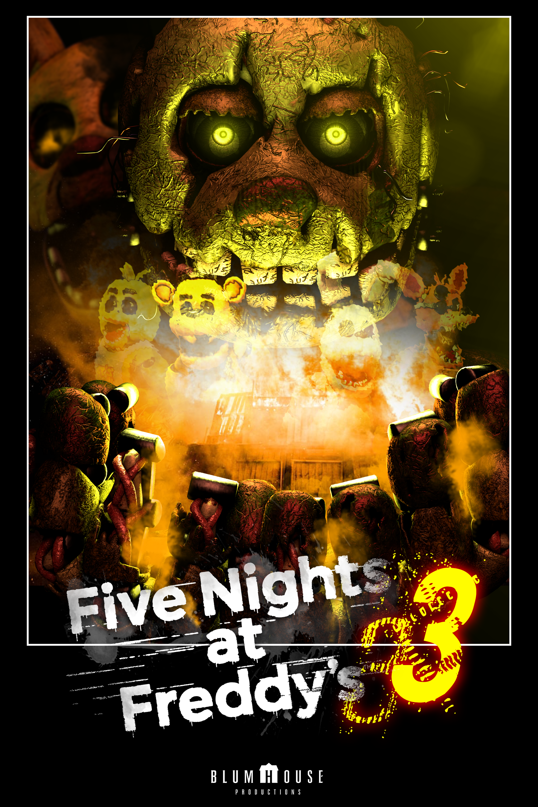 Retro Movie Poster for FNaF 3!