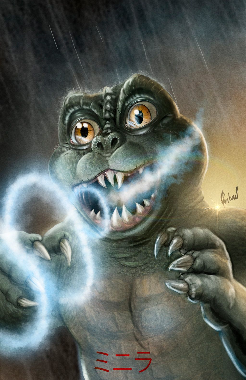 Minilla. Godzilla funny, Kaiju monsters, Godzilla comics