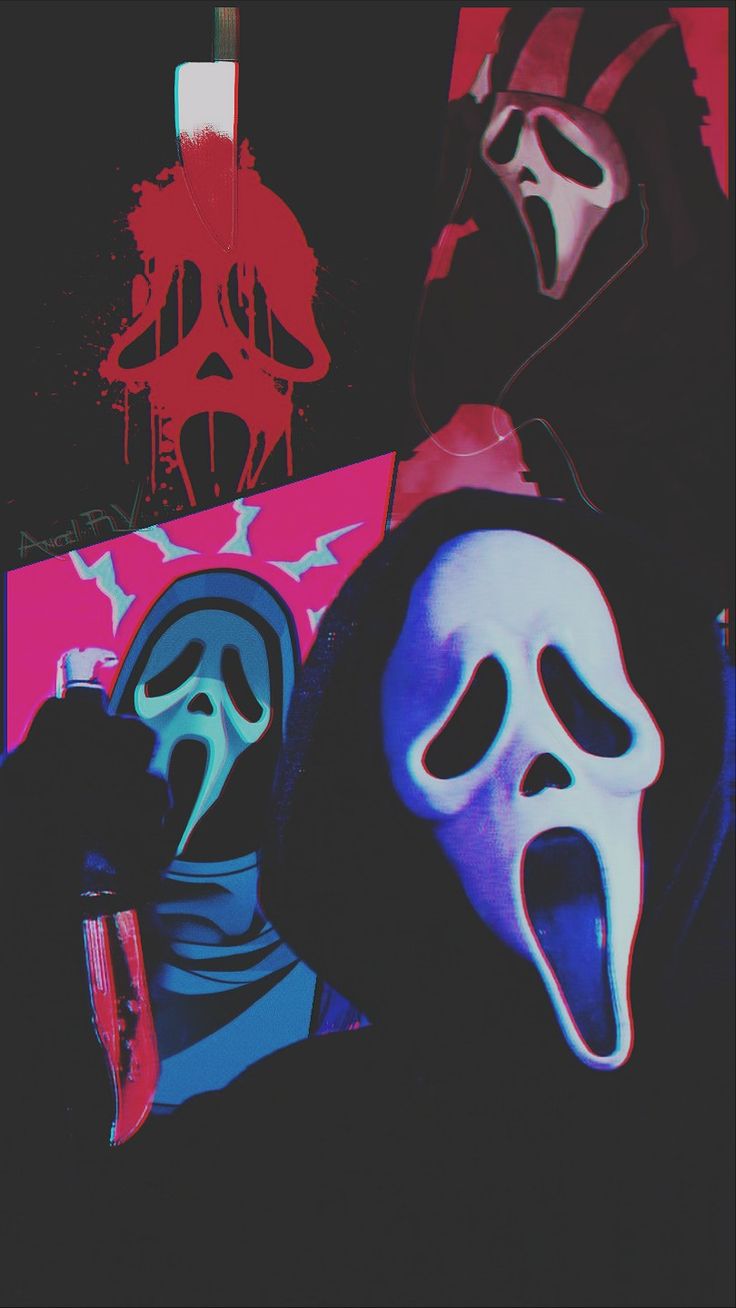 Scream. Scary wallpaper, Halloween wallpaper iphone background, Horror artwork