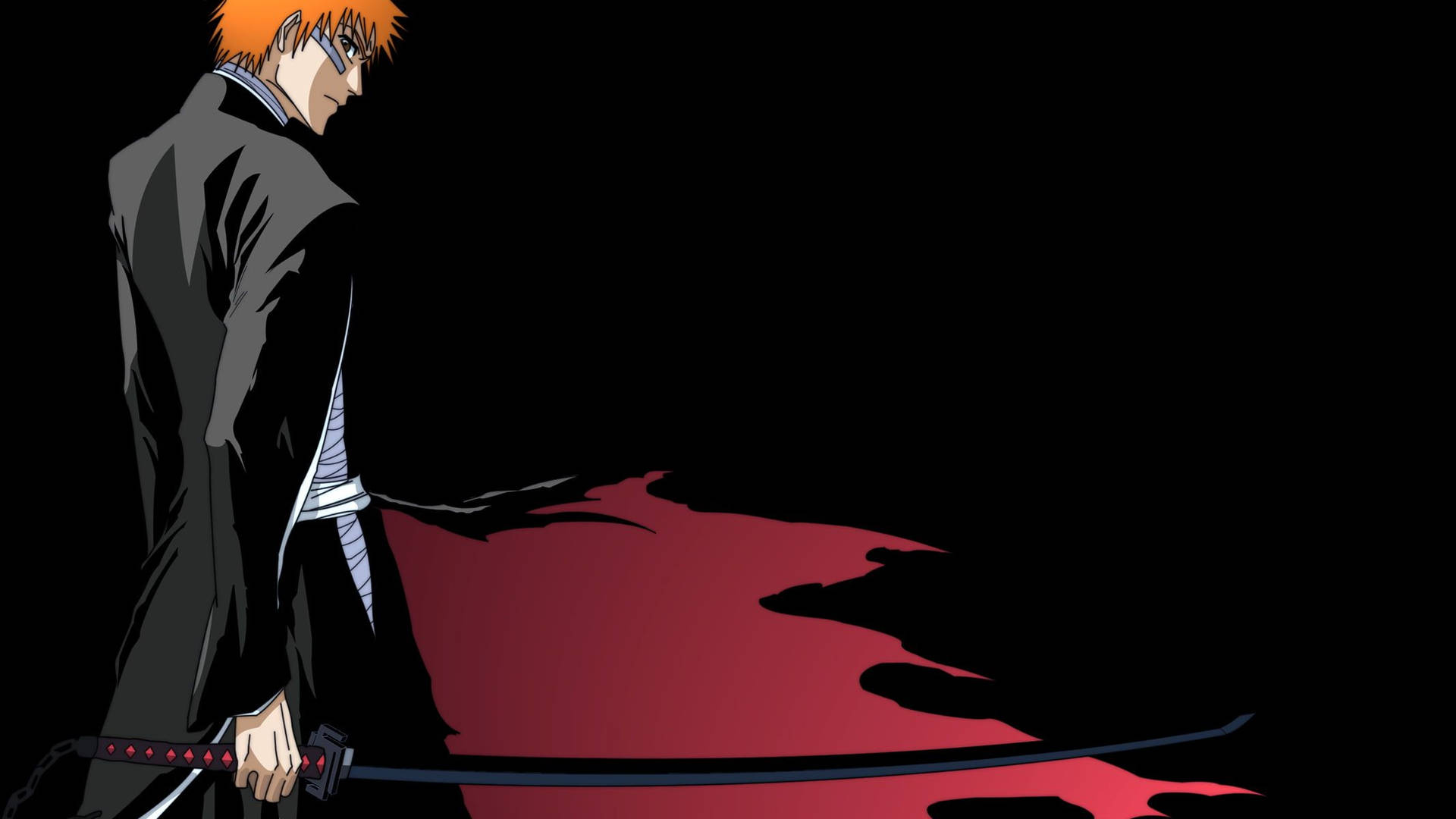 Download A determined Ichigo Kurosaki from the anime and manga series, Bleach Wallpaper