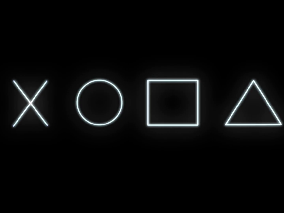 Sony Play Station 4 black logo Desktop wallpaper 1152x864