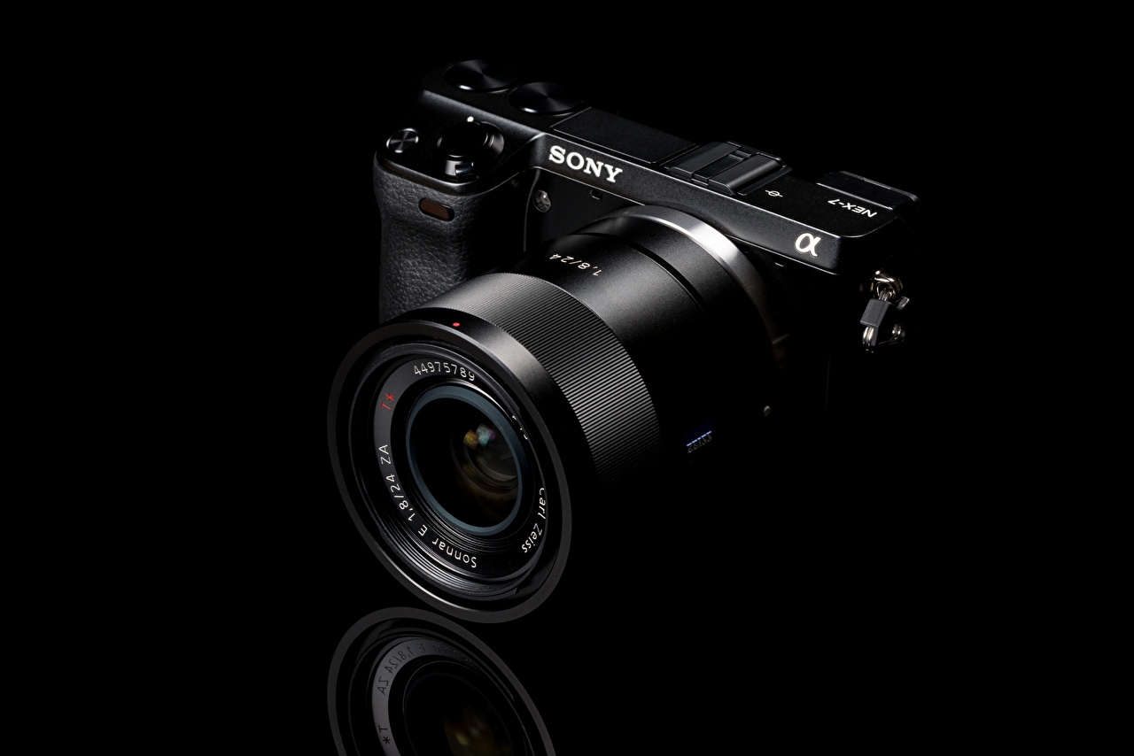 image Photographic Objective Camera NEX 7, SONY Black Black