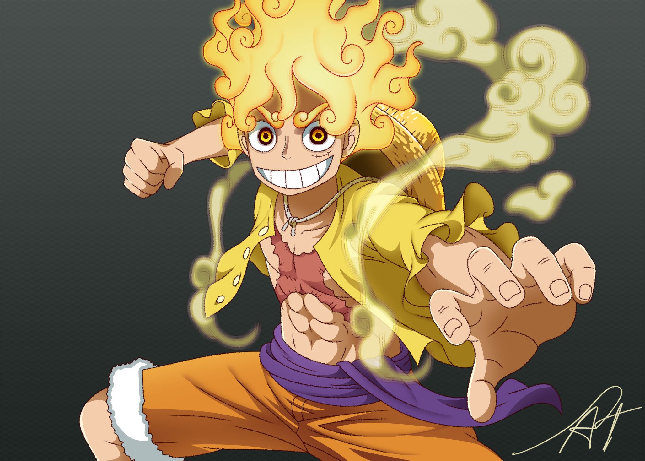 HD desktop wallpaper: Anime, One Piece, Monkey D Luffy, Gear 5 (One Piece) download free picture