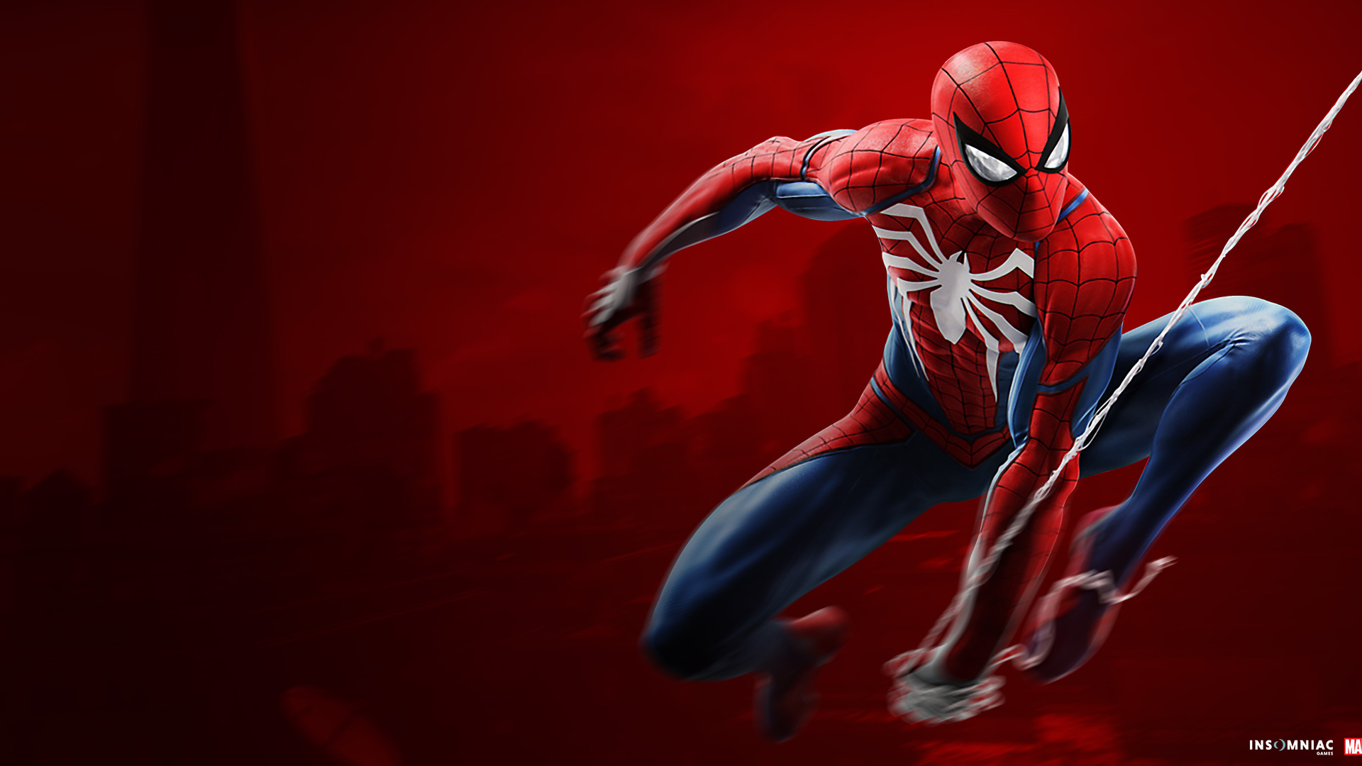 Spiderman Ps4 Abstract Neon Plasma HD Desktop Photo