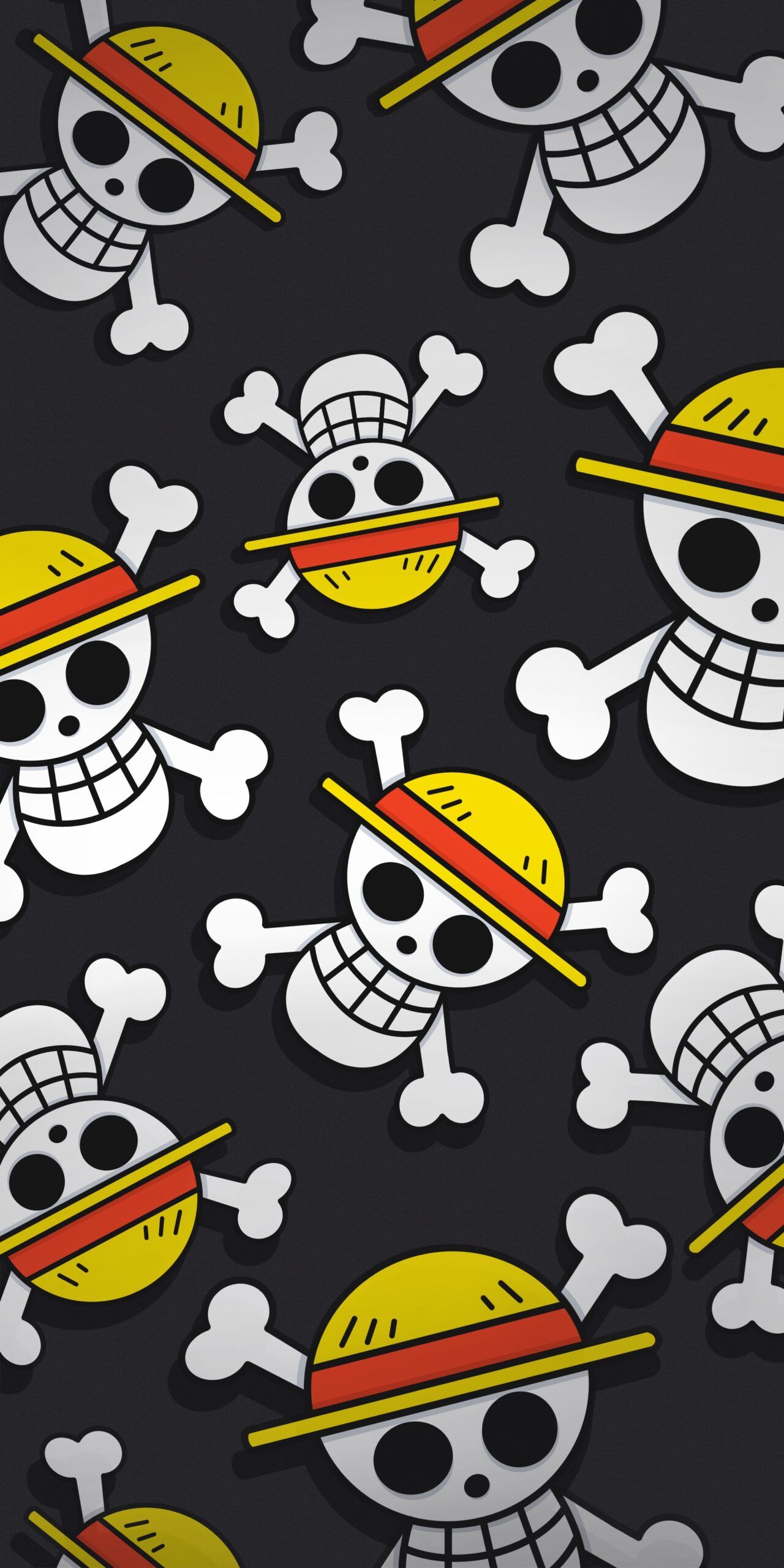One Piece Straw Hat Pirates Logo Dark Wallpaper. One piece cartoon, One piece wallpaper iphone, One piece logo