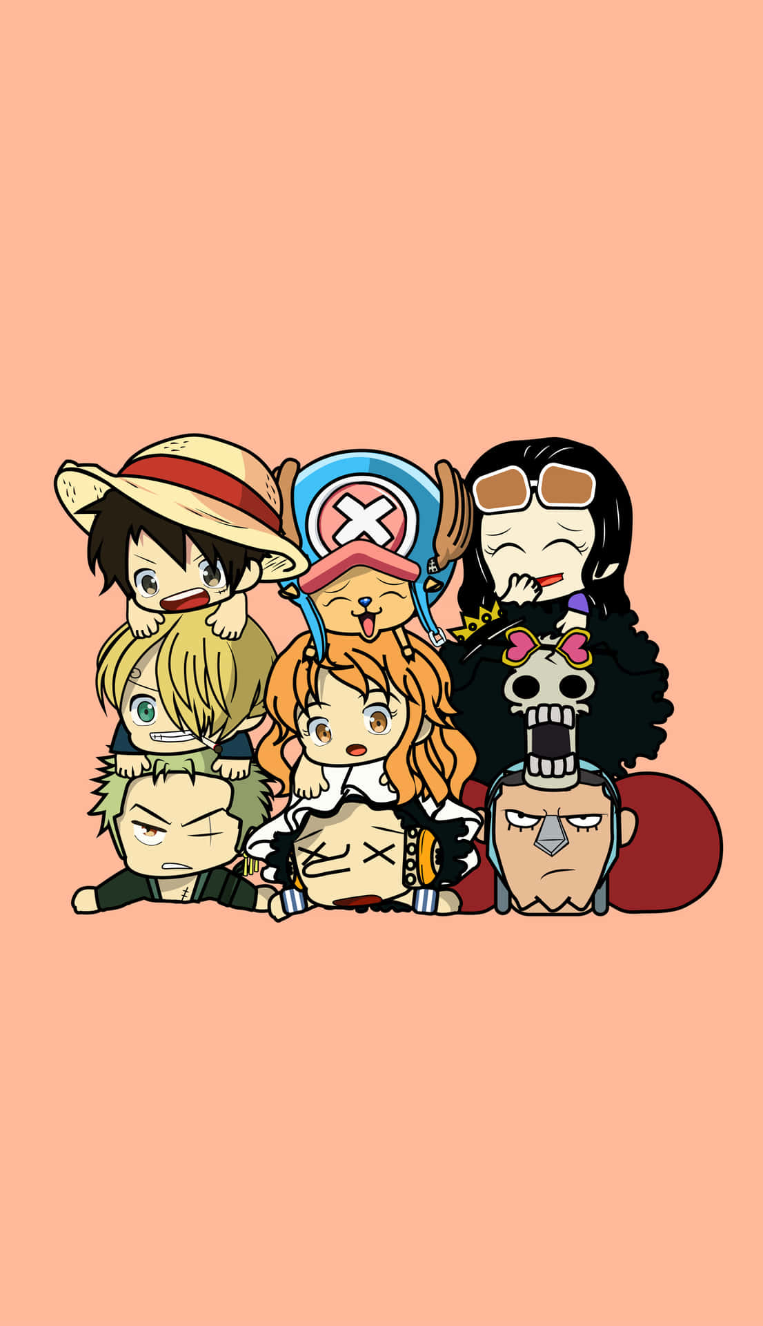 Download Straw Hat Pirates Cute Chibi Art Wallpaper