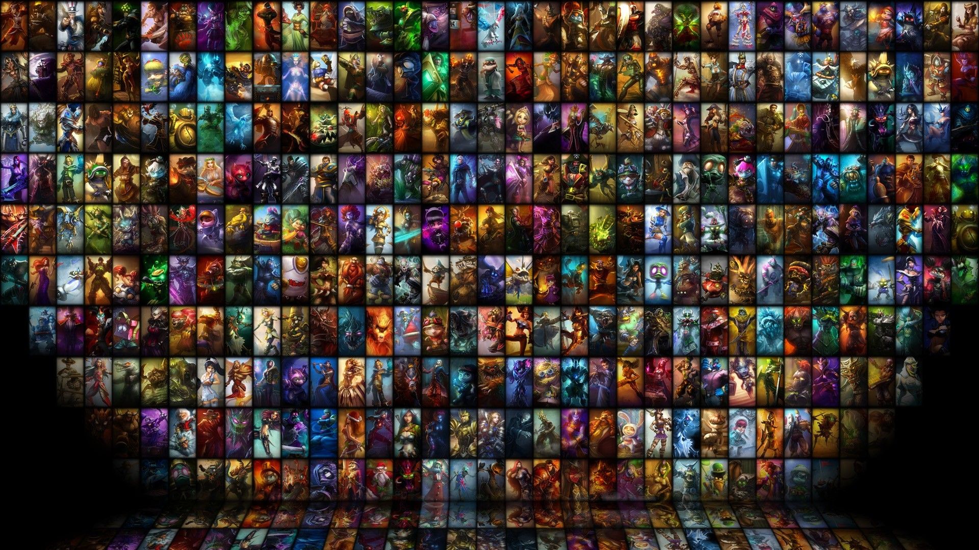 collage, #video games, #League of Legends, #moba, wallpaper. League of legends, League of legends heroes, League of legends rp