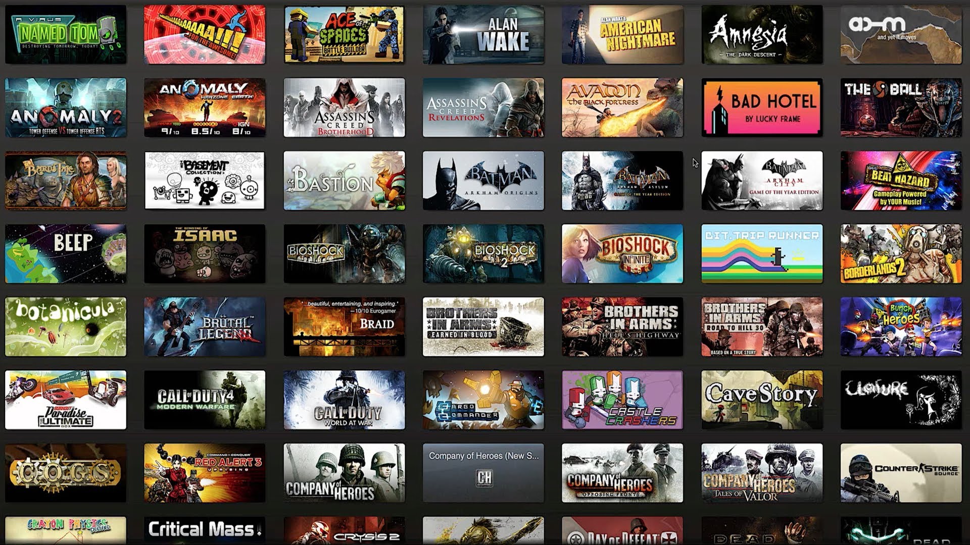Guy On Steam Owns Over Half Of Games Available.Plays ROCKSMITH And LEFT 4 DEAD 2 Nonstop