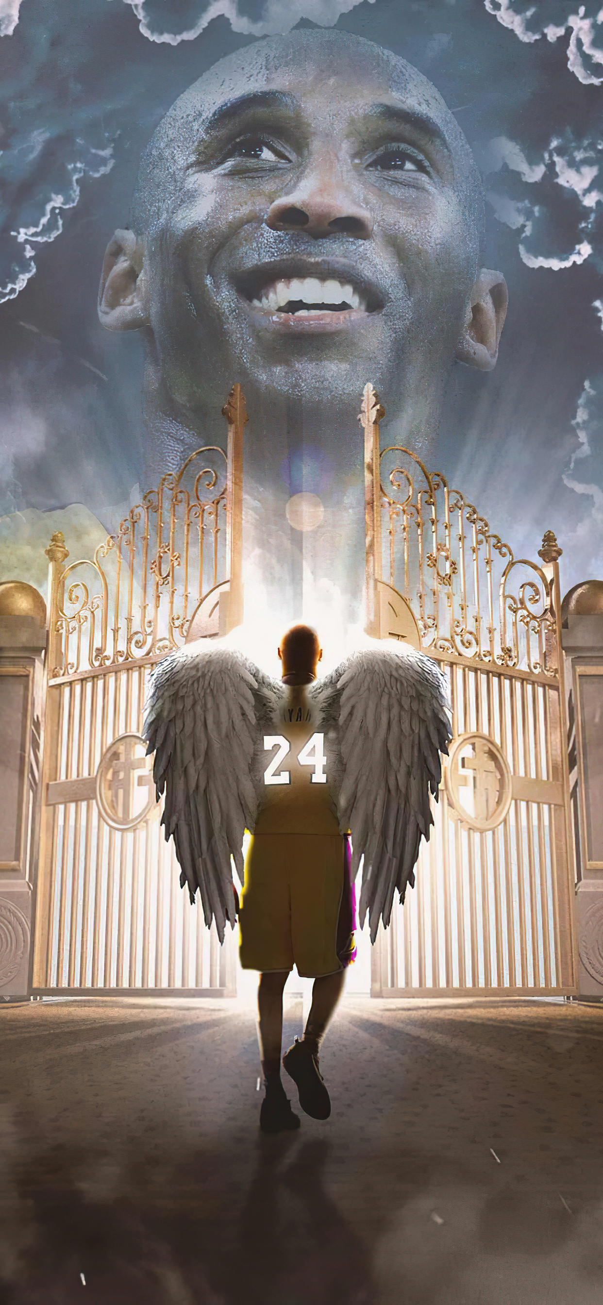 Kobe Bryant Fanart iPhone XS MAX HD 4k Wallpaper, Image, Background, Photo and Picture