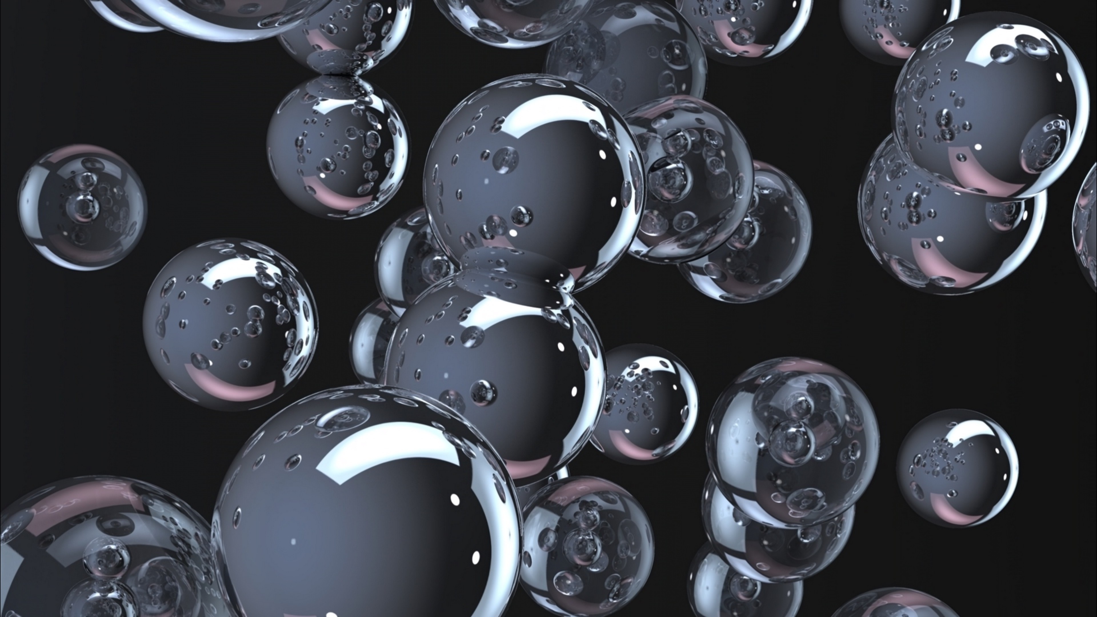Glitter bubbles HD Wallpaper 4K Ultra HD