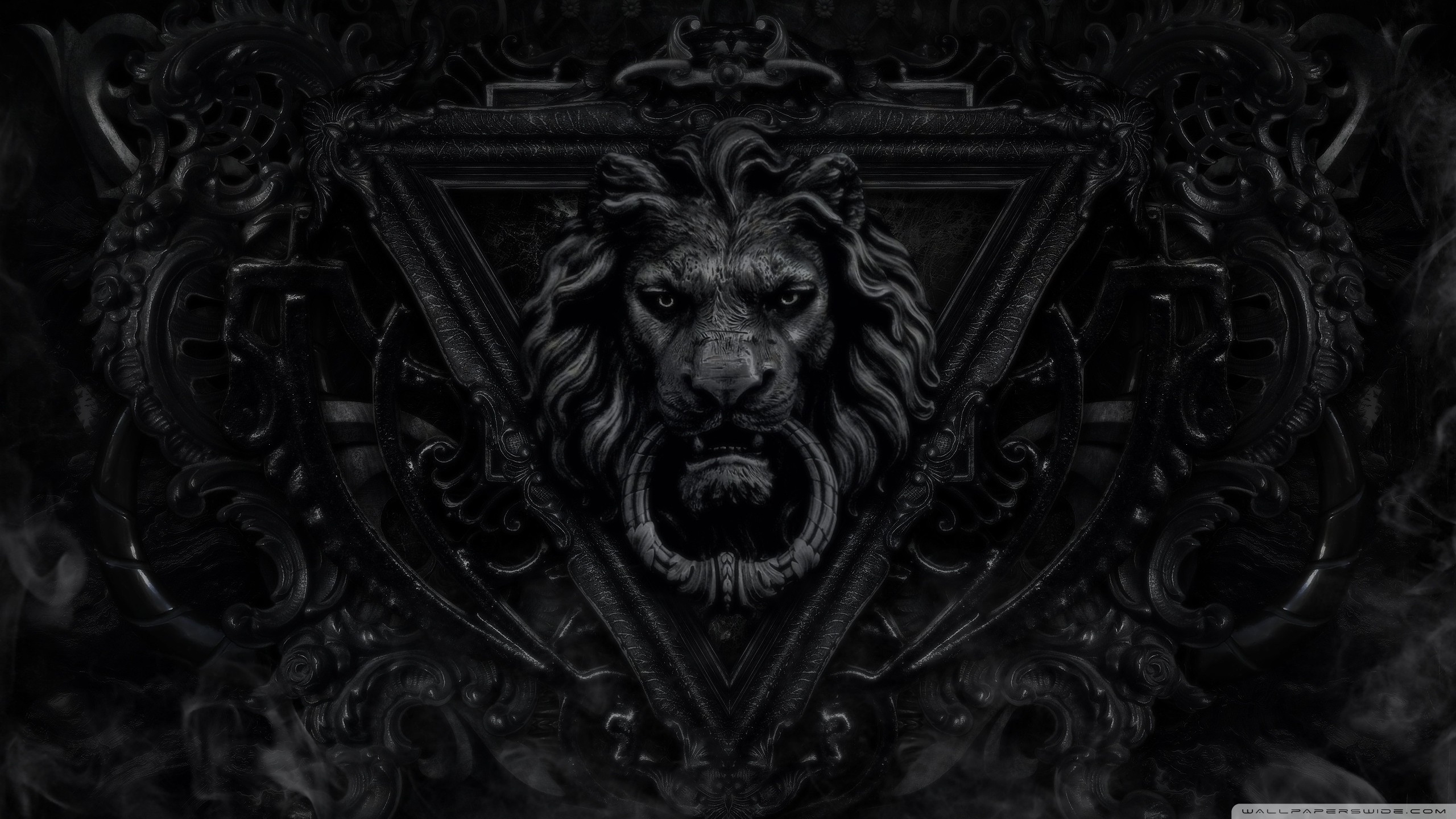 Dark Gothic Lion 4K UHD Wallpaper