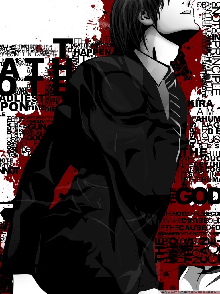 Death Note Typography Ultra HD Desktop Background Wallpaper for 4K UHD TV, Tablet