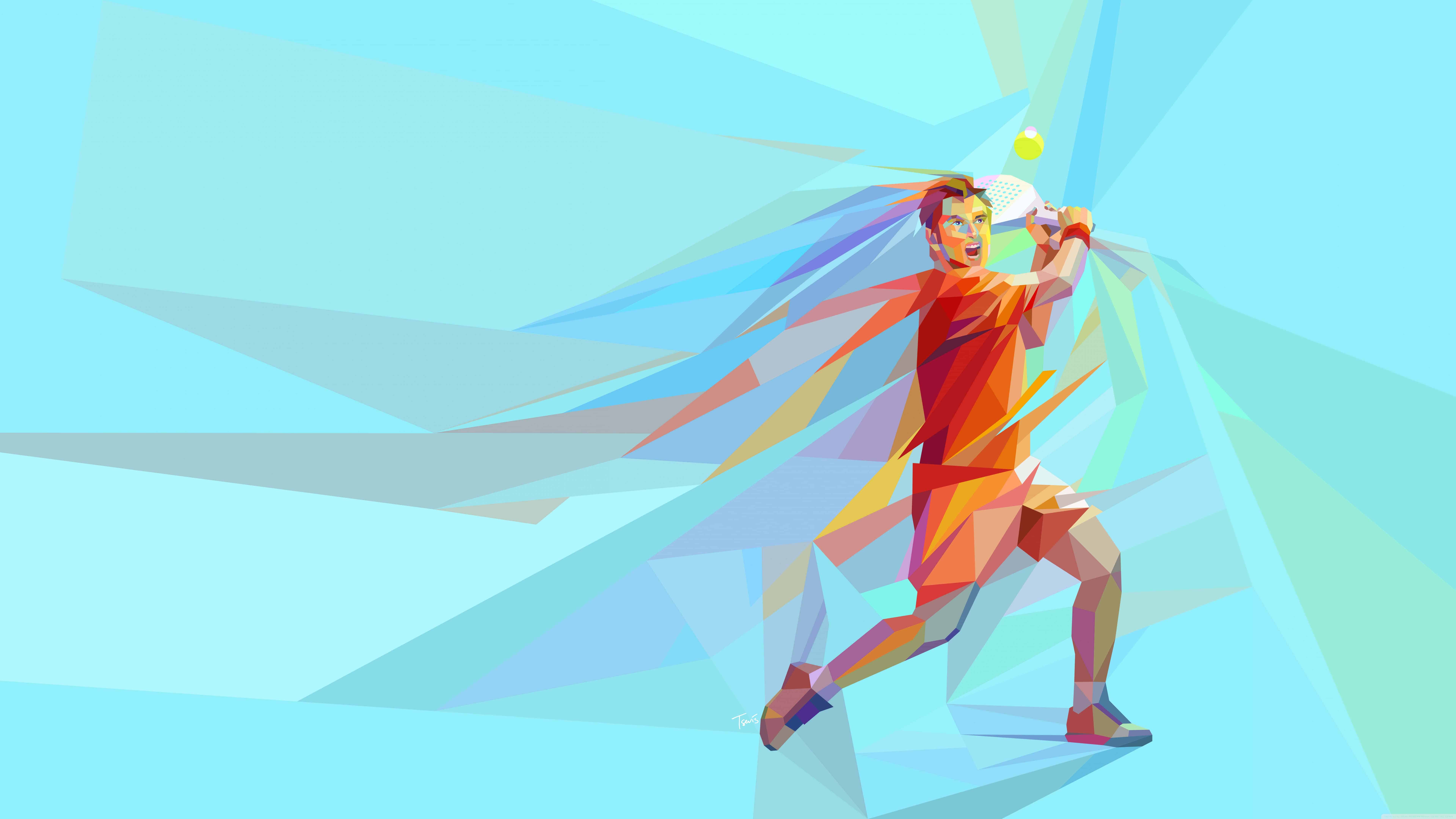 Tennis Player Male UHD 8K Wallpaper