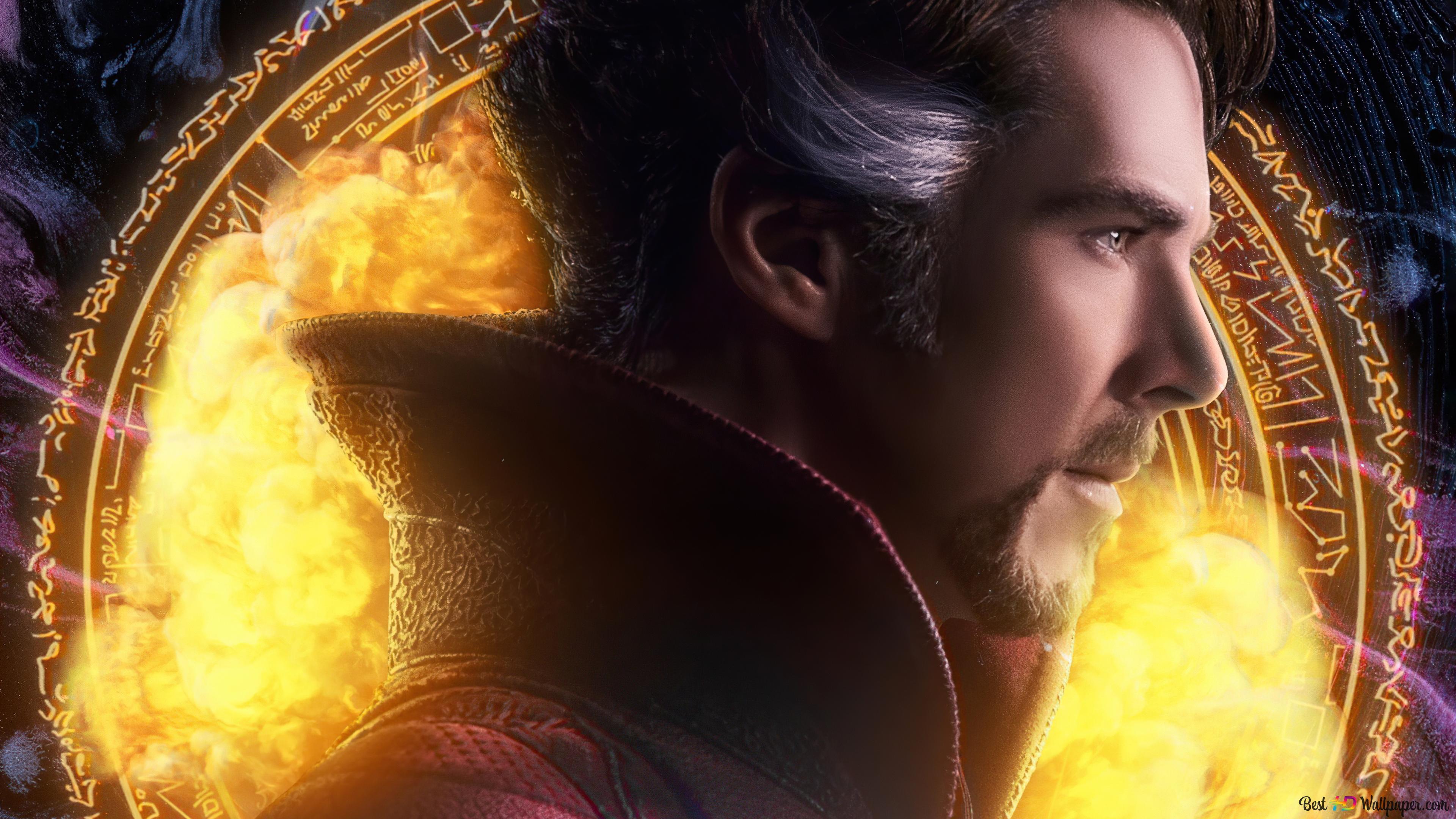 Dr. Strang And His Magic Behind Him 4K wallpaper download