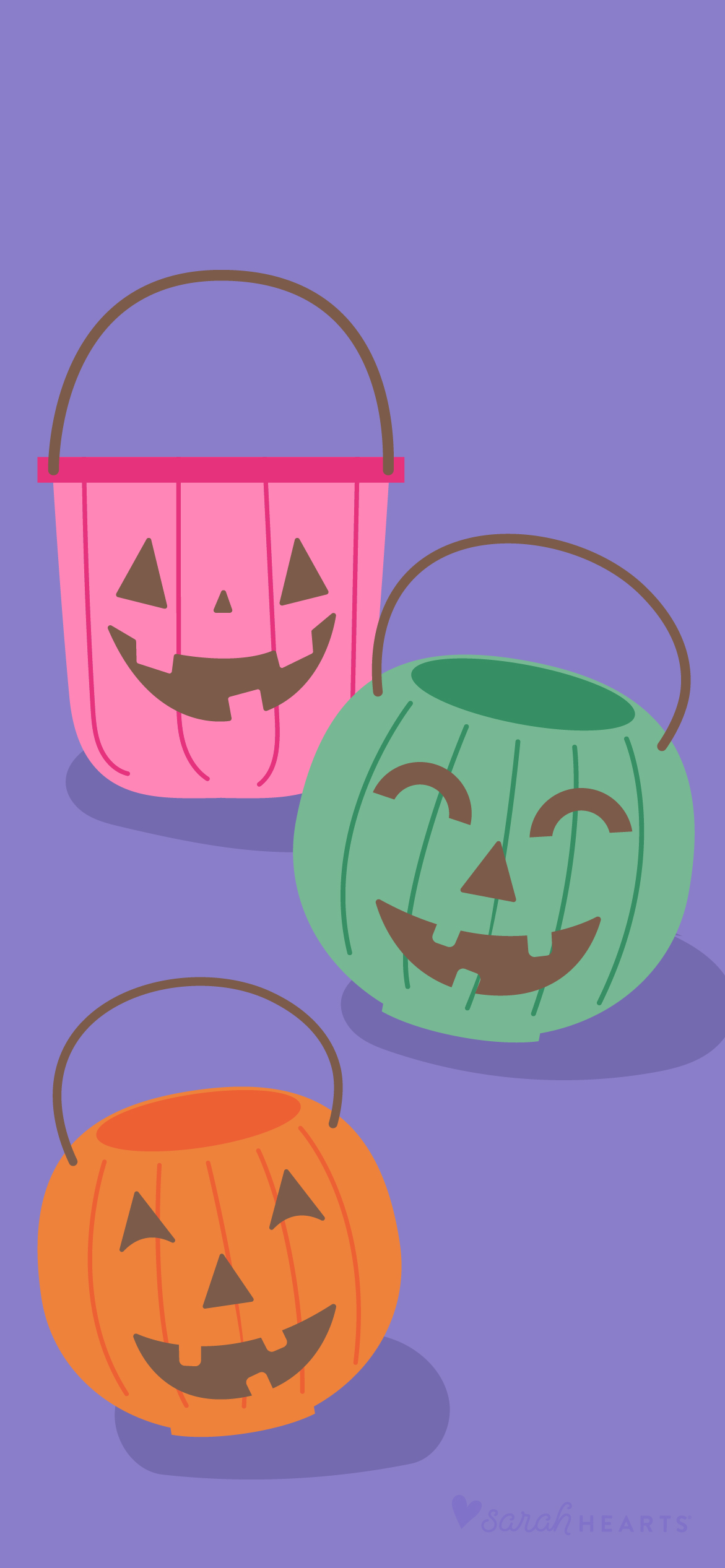 October 2022 Halloween Bucket Calendar Wallpaper