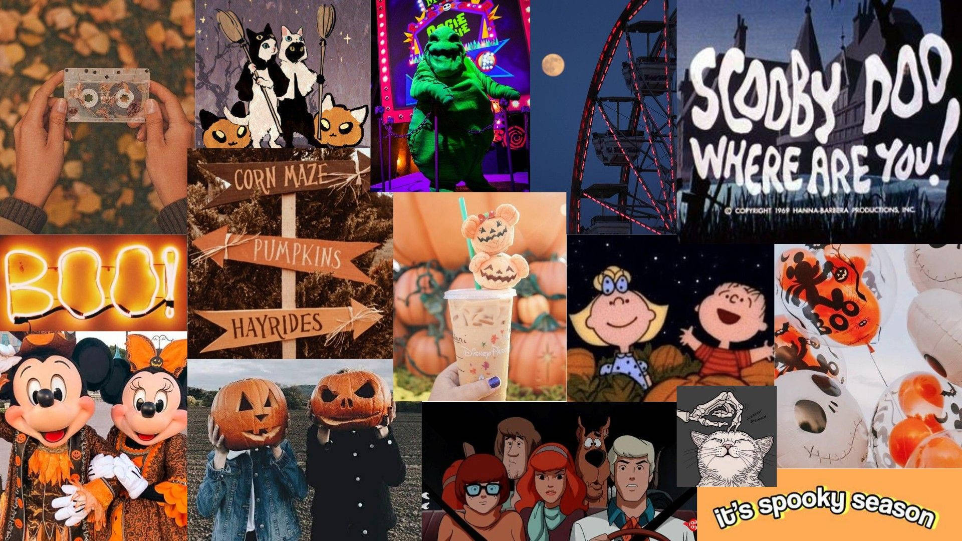 Download Spooky Aesthetics this Halloween Wallpaper