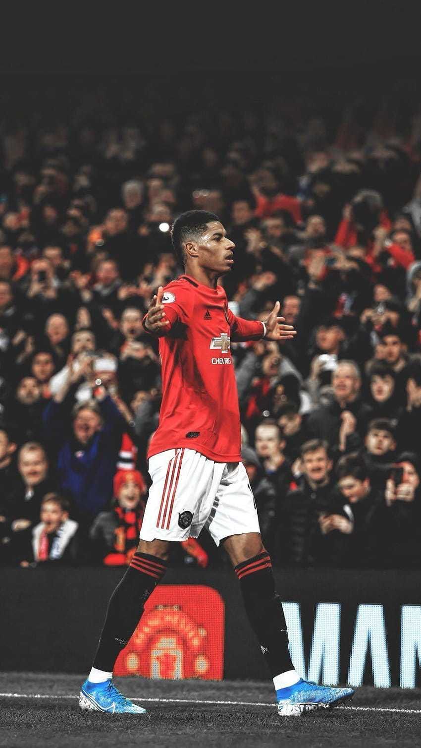 Rashford Celebration Wallpaper Rashford Celebration Wallpaper with the keywords foo. Manchester united wallpaper, Manchester united fans, Manchester united soccer