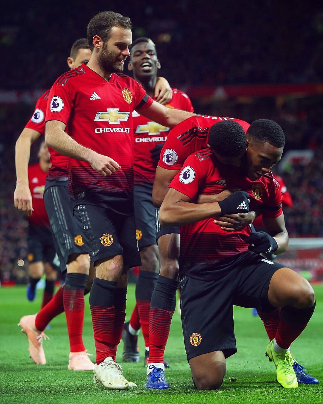 Manchester United team celebration