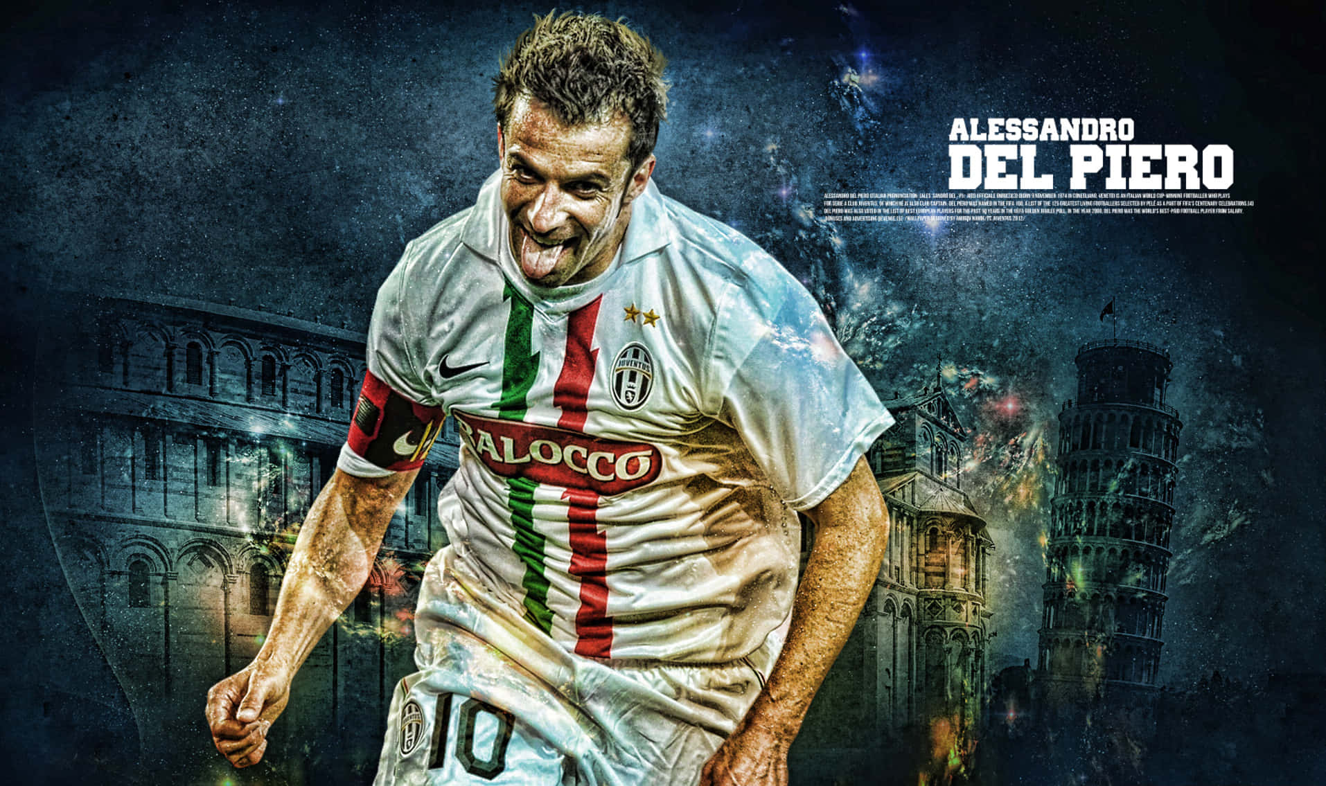 Download Alessandro Del Piero In Action During A Football Match Wallpaper