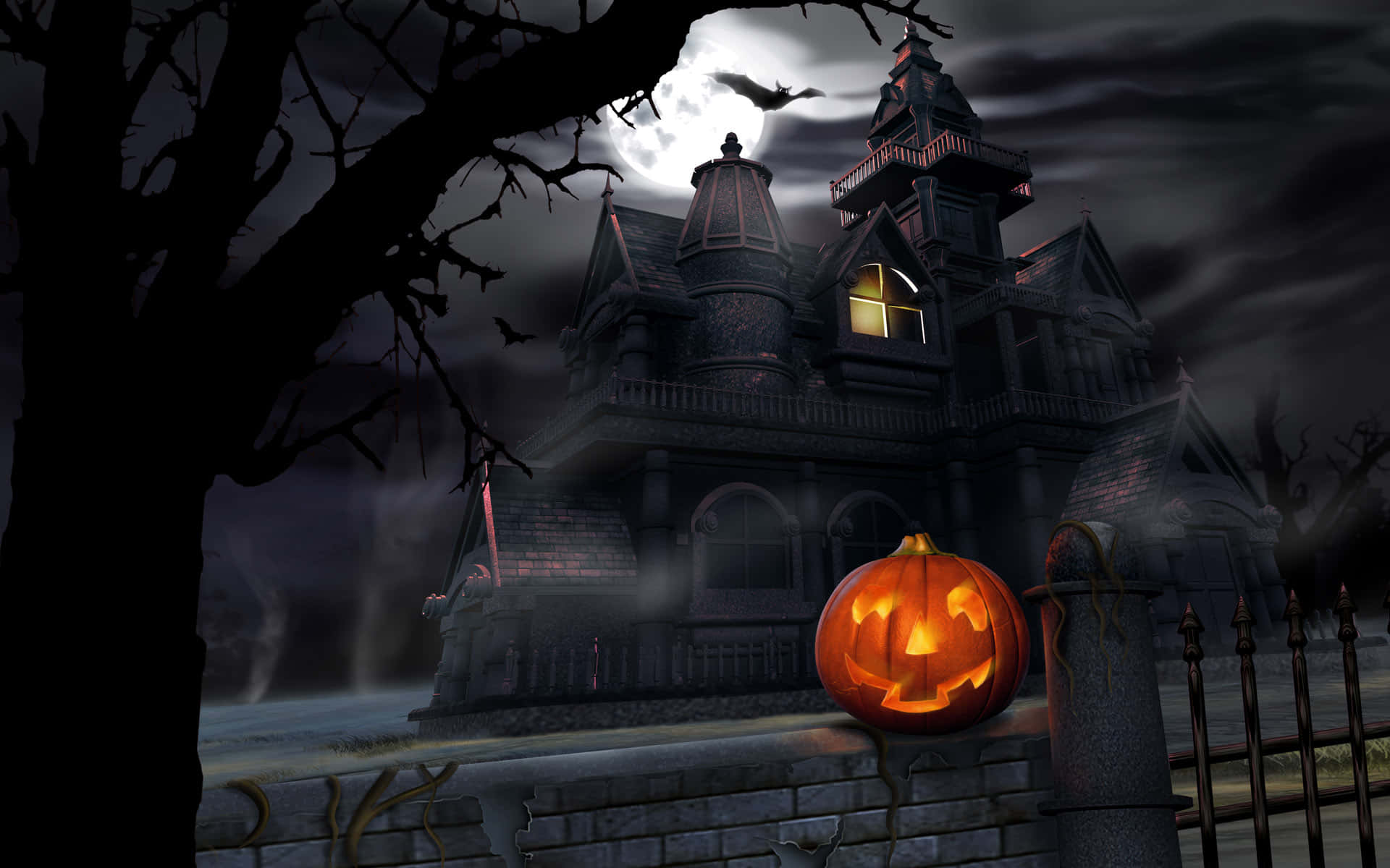 Halloween Graveyard Wallpaper
