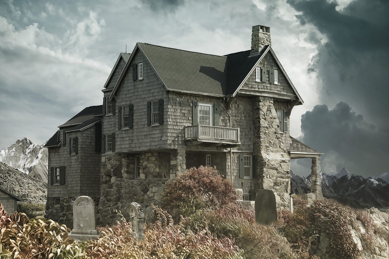 Free Haunted House & Halloween Image