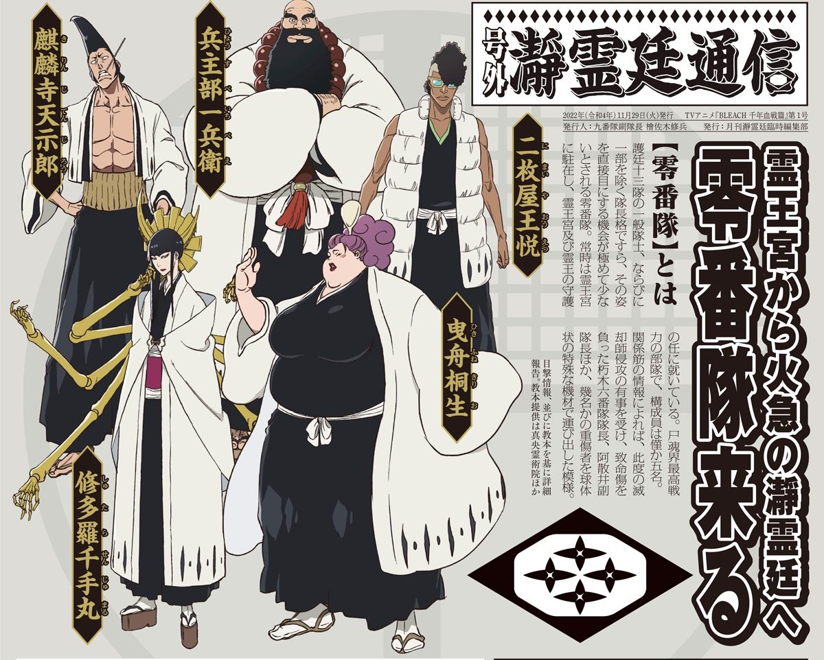 Ichigo_m: thousand year blood war new official scan and illustrations from squad zero !!! #BLEACH #BLEACH_anime