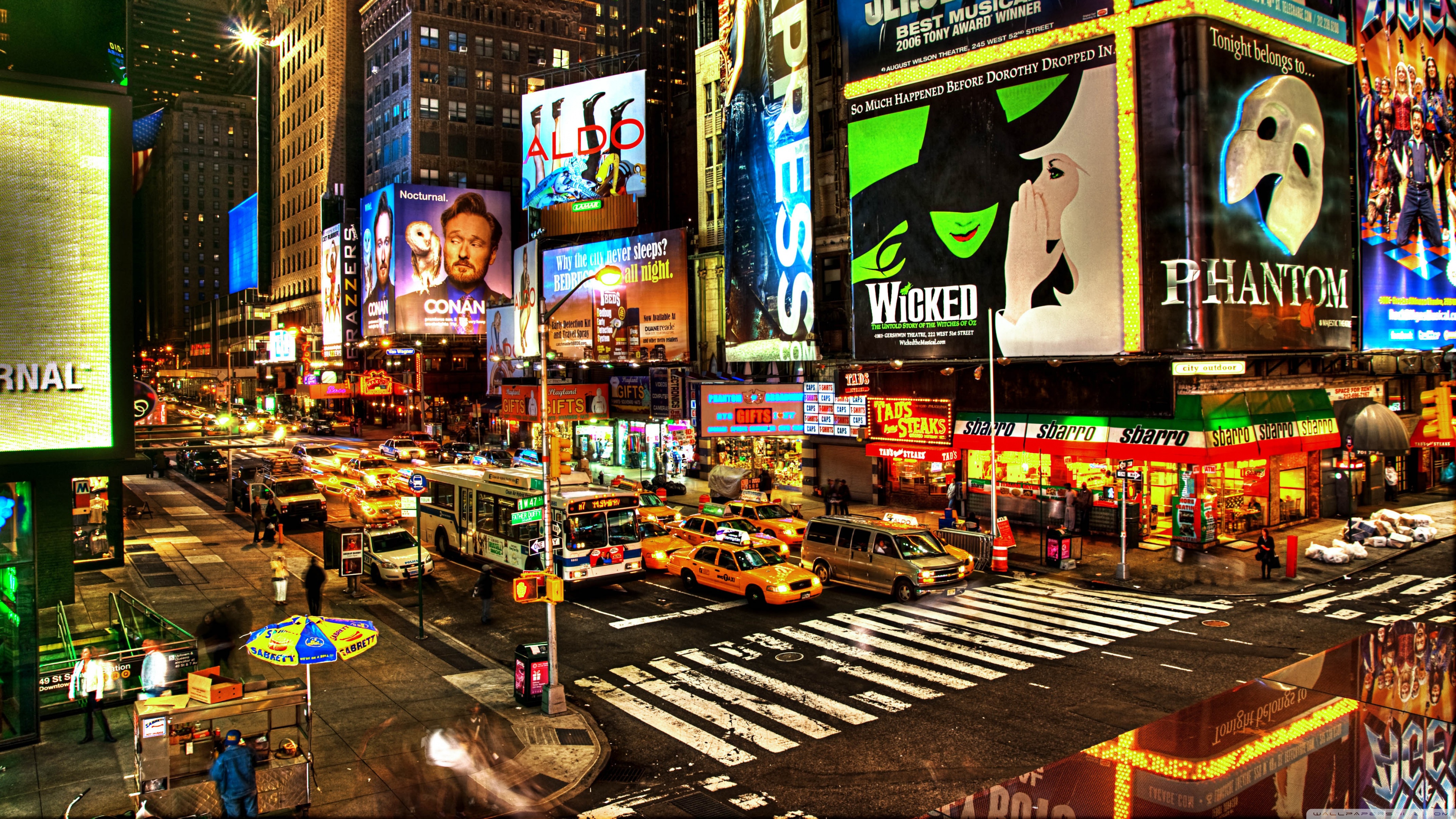 Street Advertising In New York Ultra HD Desktop Background Wallpaper for 4K UHD TV, Tablet