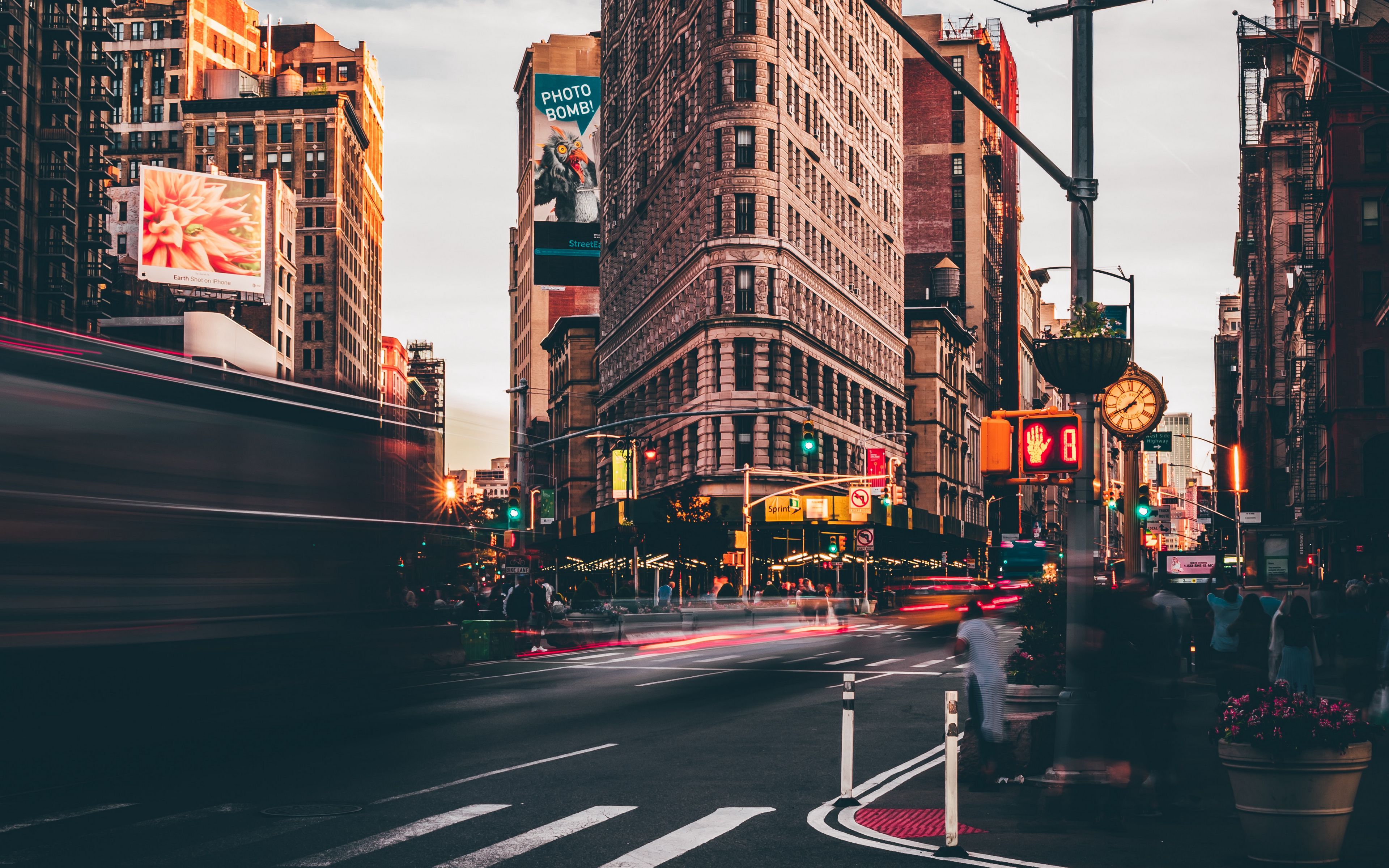 Download wallpaper 3840x2400 building, architecture, city, street, new york 4k ultra HD 16:10 HD background