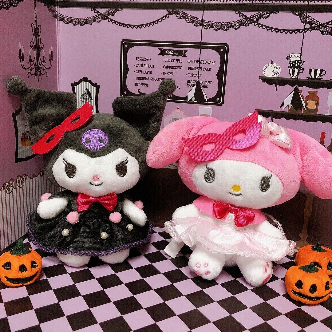 Sanrio My Melody Kuromi plush doll key