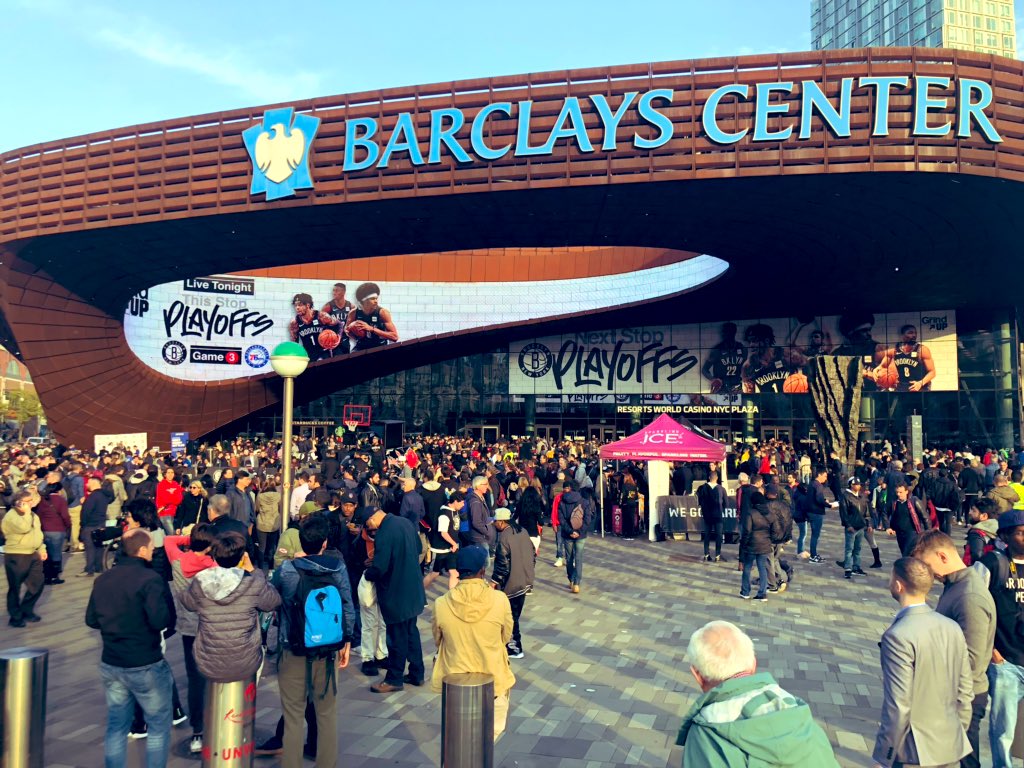 Barclays Center 3 ❗️ ⚫️⚪️ #WeGoHard #BetOnBrooklyn #FromTheGrindUp