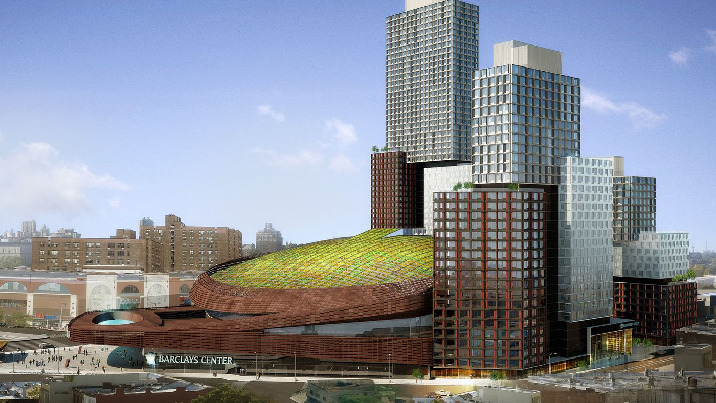 Barclays Center soon to be a clearing in a forest of skyscrapers
