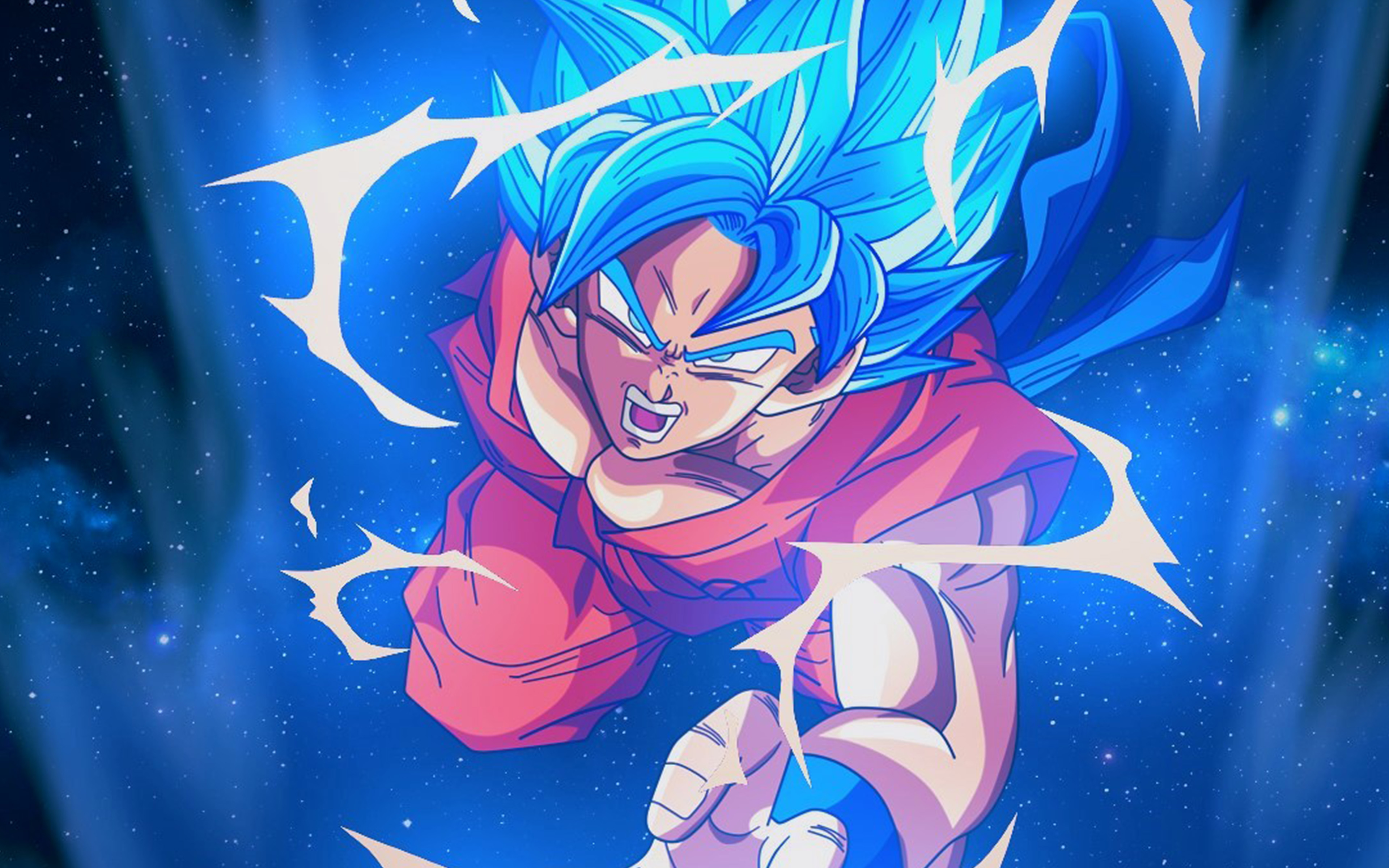 wallpaper for desktop, laptop. dragonball goku blue art illustration anime